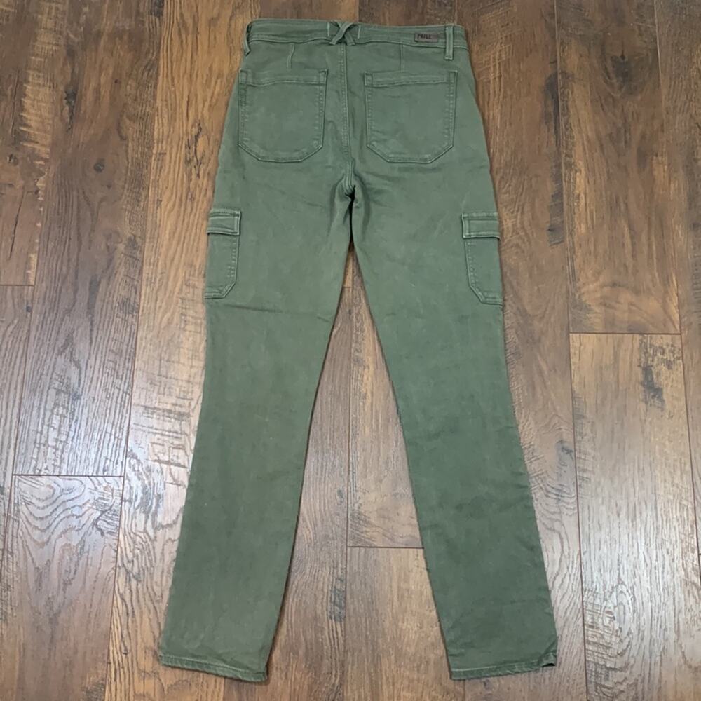 Paige Hoxton Ankle Skinny Vintage Green Tea Jeans - Picture 7 of 7